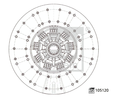 Disc ambreiaj 105120 FEBI BILSTEIN