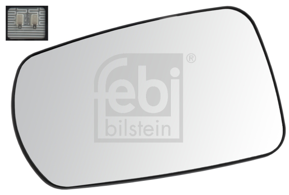 Sticla oglinda, oglinda retrovizoare exterioara 105758 FEBI BILSTEIN