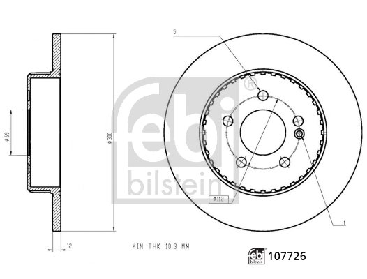 Disc frana 107726 FEBI BILSTEIN