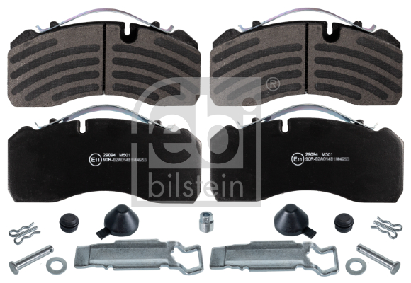 Set placute frana,frana disc 16563 FEBI BILSTEIN