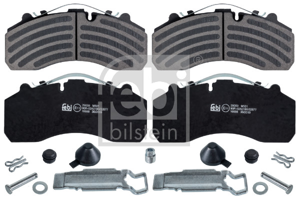 Set placute frana,frana disc 16666 FEBI BILSTEIN