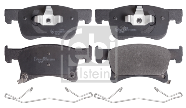 Set placute frana,frana disc 16942 FEBI BILSTEIN