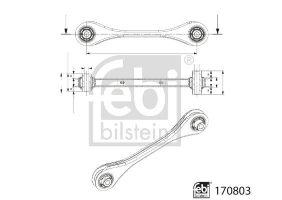 Brat, suspensie roata 170803 FEBI BILSTEIN