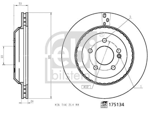 Disc frana 175134 FEBI BILSTEIN