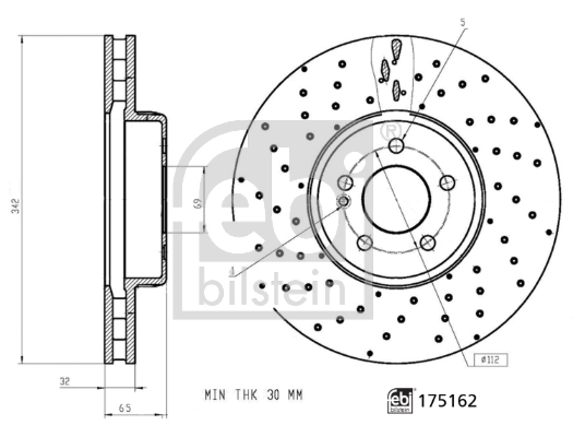 Disc frana 175162 FEBI BILSTEIN