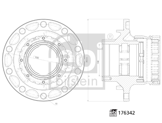 Butuc roata 176342 FEBI BILSTEIN