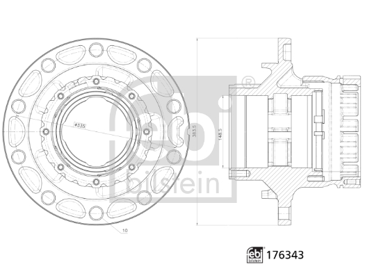 Butuc roata 176343 FEBI BILSTEIN