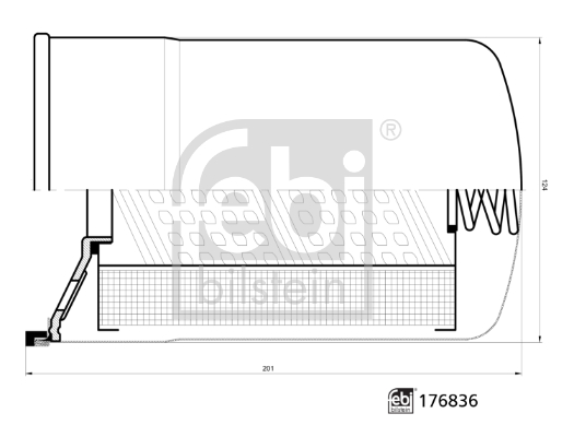 Filtru, sistem hidraulic primar 176836 FEBI BILSTEIN