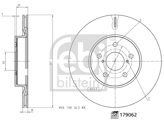 Disc frana 179062 FEBI BILSTEIN