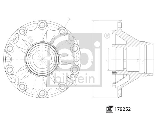 Butuc roata 179252 FEBI BILSTEIN