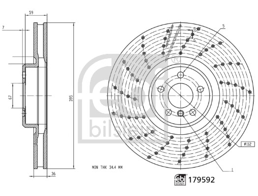 Disc frana 179592 FEBI BILSTEIN