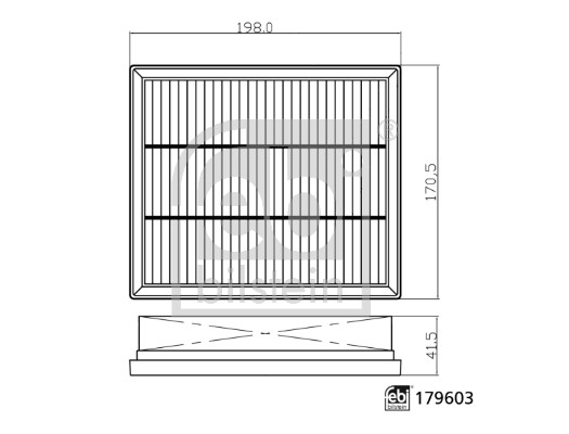 Filtru aer 179603 FEBI BILSTEIN