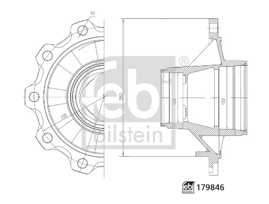 Butuc roata 179846 FEBI BILSTEIN
