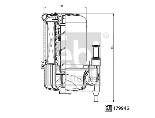 Filtru combustibil 179946 FEBI BILSTEIN