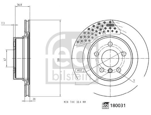 Disc frana 180031 FEBI BILSTEIN