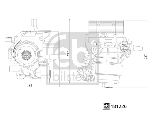 Locas filtru ulei 181226 FEBI BILSTEIN