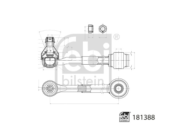 Brat, suspensie roata 181388 FEBI BILSTEIN