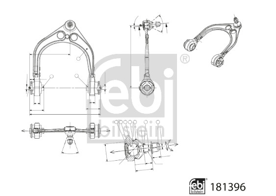 Brat, suspensie roata 181396 FEBI BILSTEIN