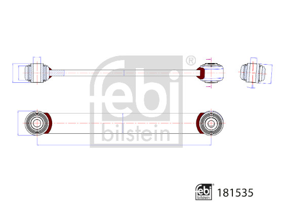 Brat/bieleta suspensie, stabilizator 181535 FEBI BILSTEIN