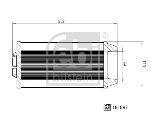 Filtru aer 181897 FEBI BILSTEIN