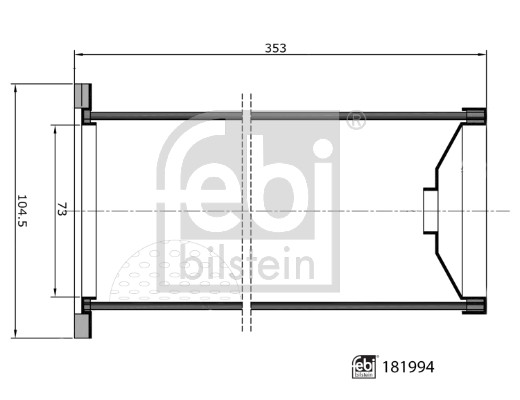 Filtru aer 181994 FEBI BILSTEIN