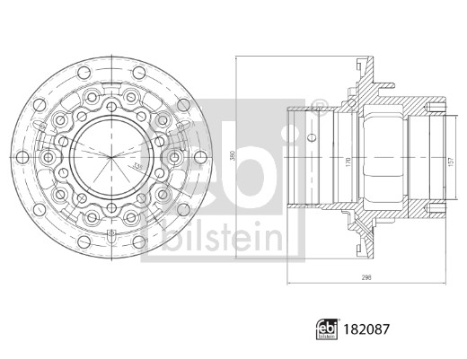 Butuc roata 182087 FEBI BILSTEIN