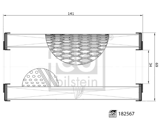 Filtru ulei 182567 FEBI BILSTEIN
