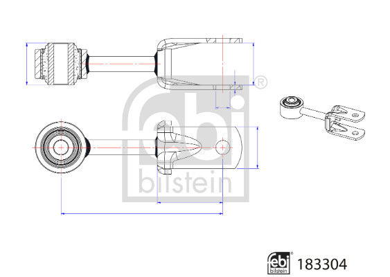 Brat/bieleta suspensie, stabilizator 183304 FEBI BILSTEIN