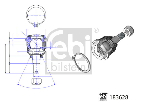 Articulatie sarcina/ghidare 183628 FEBI BILSTEIN