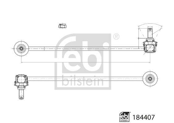 Brat/bieleta suspensie, stabilizator 184407 FEBI BILSTEIN