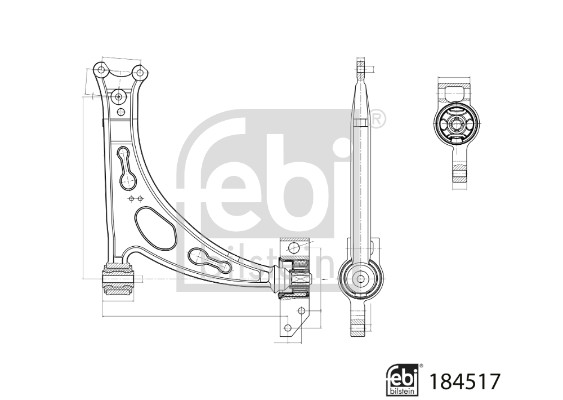 Brat, suspensie roata 184517 FEBI BILSTEIN