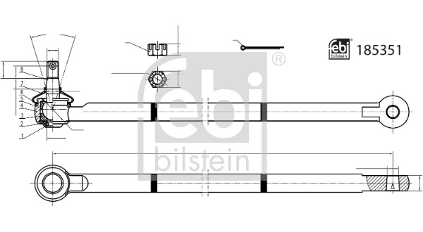 Bieleta, directie 185351 FEBI BILSTEIN