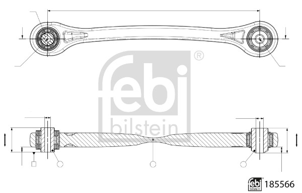 Brat, suspensie roata 185566 FEBI BILSTEIN