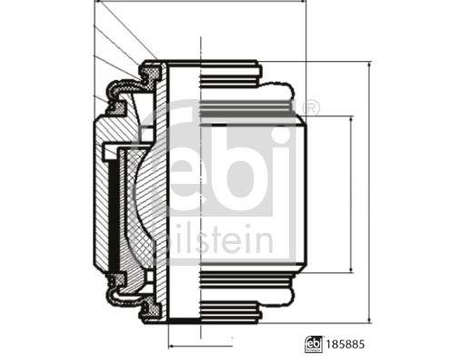 Suport,trapez 185885 FEBI BILSTEIN