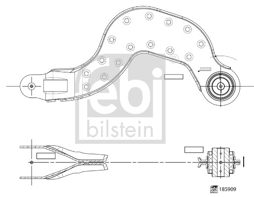 Brat, suspensie roata 185909 FEBI BILSTEIN