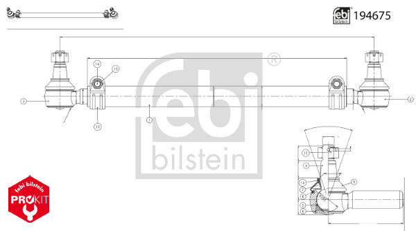 Bieleta, directie 194675 FEBI BILSTEIN