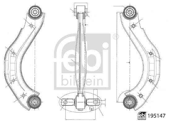 Brat, suspensie roata 195147 FEBI BILSTEIN
