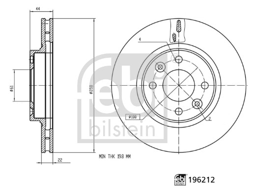 Disc frana 196212 FEBI BILSTEIN