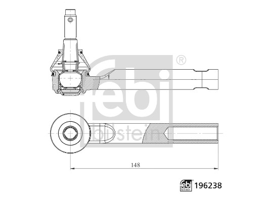 Cap de bara 196238 FEBI BILSTEIN