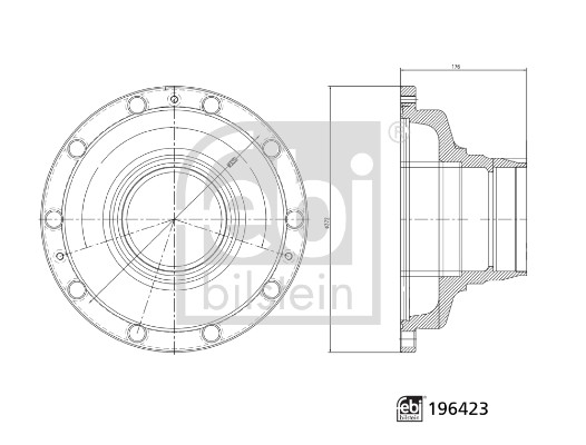 Butuc roata 196423 FEBI BILSTEIN