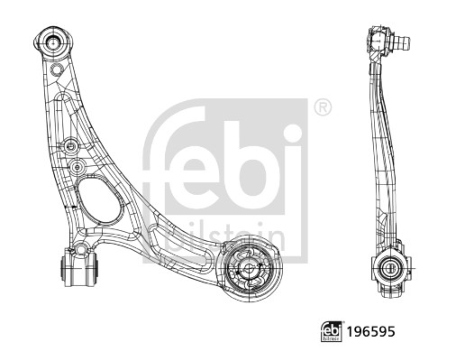 Brat, suspensie roata 196595 FEBI BILSTEIN