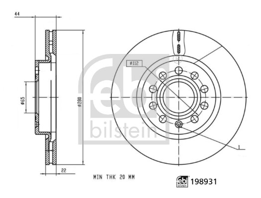 Disc frana 198931 FEBI BILSTEIN