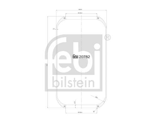 Burduf, suspensie pneumatica 20782 FEBI BILSTEIN
