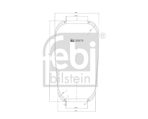 Burduf, suspensie pneumatica 35879 FEBI BILSTEIN