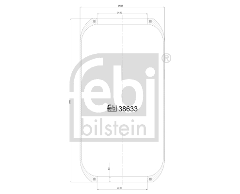 Burduf, suspensie pneumatica 38633 FEBI BILSTEIN