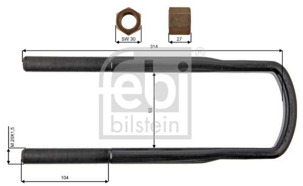 Brida arc 39173 FEBI BILSTEIN
