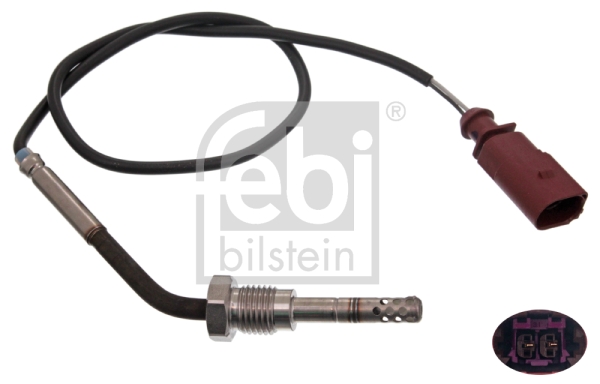 Senzor, temperatura gaze evacuare 49269 FEBI BILSTEIN