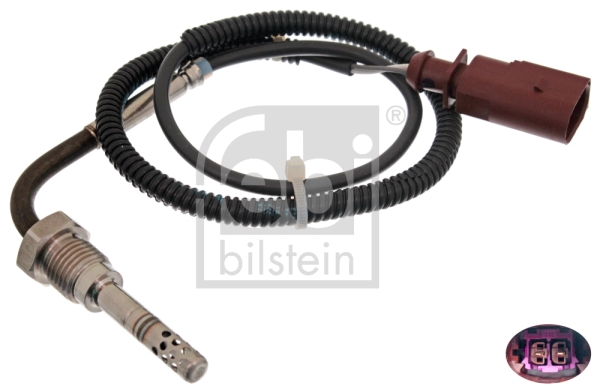 Senzor, temperatura gaze evacuare 49284 FEBI BILSTEIN