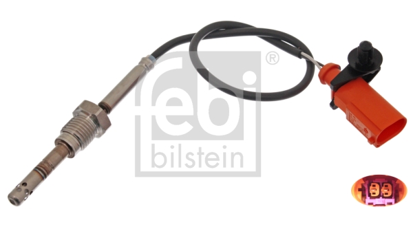 Senzor, temperatura gaze evacuare 49306 FEBI BILSTEIN