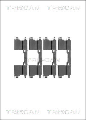 Set accesorii, placute frana 8105 101599 TRISCAN